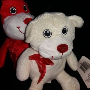 Puppy Love Animals 4-6in Plush Stuffed Kissy Face